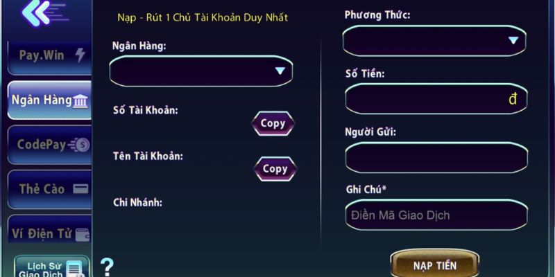 Nạp Ngân hàng với những thao tác đơn giản dành cho tân binh