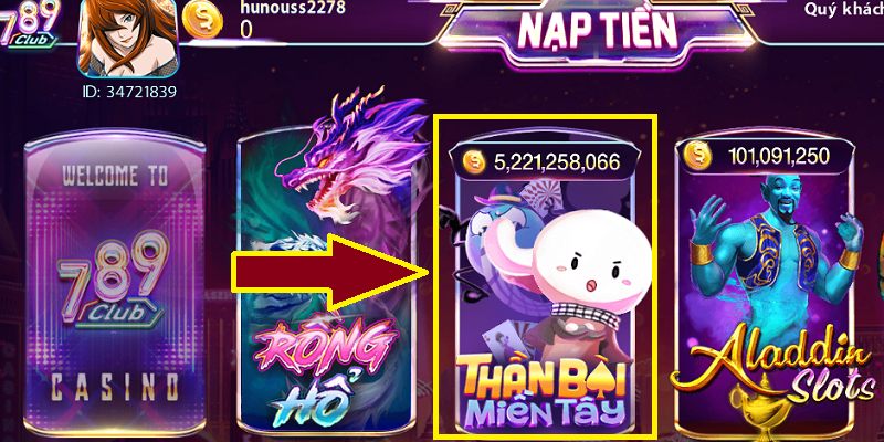 Thần Bài Miền Tây 789Club tựa game mới, chơi là mê